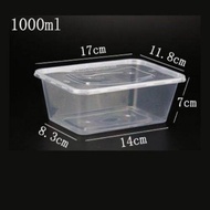 Microwaveable food container(50pcs) (500ml/650ml/750ml/1000ml) Take away / Bekas makannan