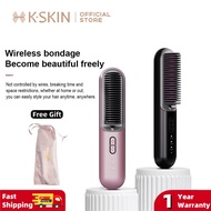 【With Bag】KSKIN wireless hair straightening comb negative lon hair care portable electric comb KD382