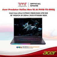 Acer Predator Helios Neo 18 AI PH18-73-99SQ Gaming Laptop | Intel Core Ultra 9 275HX | 96GB RAM 4TB 