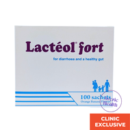 Lacteol Fort Probiotics Sachets 100s | Acute &amp; Chronic Diarrhea Relief | Vivomixx, LactoGG, BioGaia, TS6, OptiBac