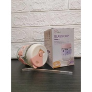 Hoho 400Ml Children's Glass Bottle Hoho Glass Tumbler/ Aesthetic Glass Tumbler/ Simple Elegant Glass