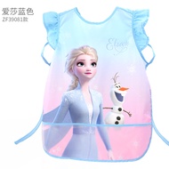 Disney Childrens Apron Anti-Reverse Waterproof Eating Clothes Sleeveless Toddler Kindergarten Baby C