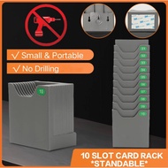 Punch Card Rack Punch Card Holder 10 Slot Card Rack *Standable Rack