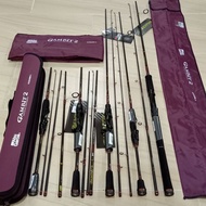 ABU GARCIA GAMBIT 2 FISHING ROD ..Spining Dan Bc(pos packing dalam pvc paip)