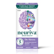 NEURIVA Destress Brain Supplement for Focus, Concentration & Accuracy with L-Theanine for Relaxation