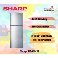 Sh arp 360L SJ366MSS Inverter 2-Door Fridge SHP-SJ366MSS