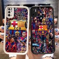 DJ-22 FC Barcelona Silicone Casing black and white for Xiaomi Redmi Note poco 10s 10T M4 10 M5S Lite