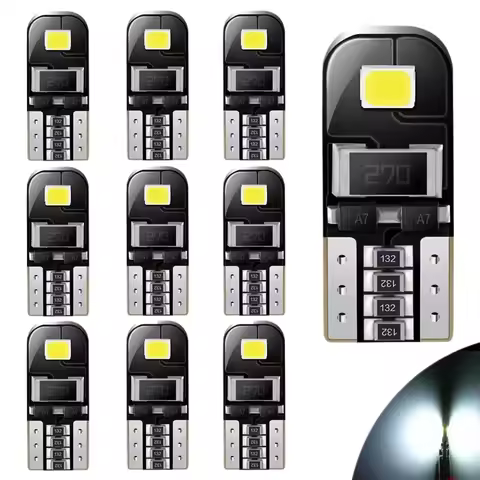 10Pcs W5W T10 LED Canbus No Error Bulb Car Interior Light 194 LED Signal Lamp For Car Light Reading 