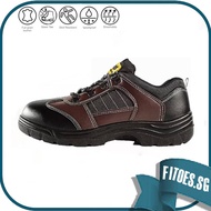 D&amp;D Steel Toe Safety Shoes Brown 7818