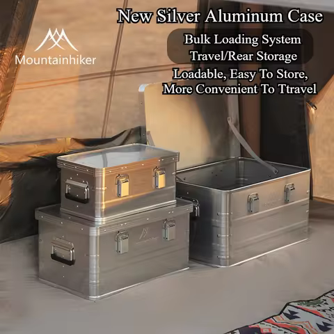 MOUNTAINHIKER 20L 30 48L 50L 80L 96L Camping Picnic Travel Aluminum Alloy Large Capacity Box Accesso