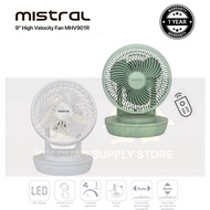 Mistral 9” High Velocity Fan with Remote Control MHV901R [Three Years Motor Warranty]