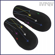 เครื่องบินสายรุ้ง IVPQV ที่บินบน Eachother กวาดนุ่มกับรองเท้าแตะเมมโมรี่โฟมผู้หญิงการบินนักบินรบโรงแรมรองเท้าใส่ในบ้าน WIDVB