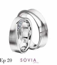 cincin couple emas putih 75%