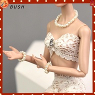BUSH น่ารักมากๆ สร้อยข้อมือสร้อยคอมุกตุ๊กตา BJD 1/6 ดีไอวาย ไวนิลไวนิล ของเล่นเด็กเล่น ทันสมัยและทัน