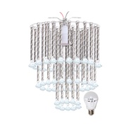 EELIC LHG-130 3 layer crystal ball stick hanging decorative lamp, elegant design and 1 pcs LAU-Z5W l