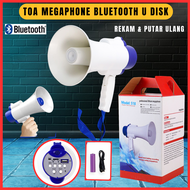 Toa Megaphone Bluetooth Tahan Air dengan Kompatibilitas U Disk - Warna Biru
