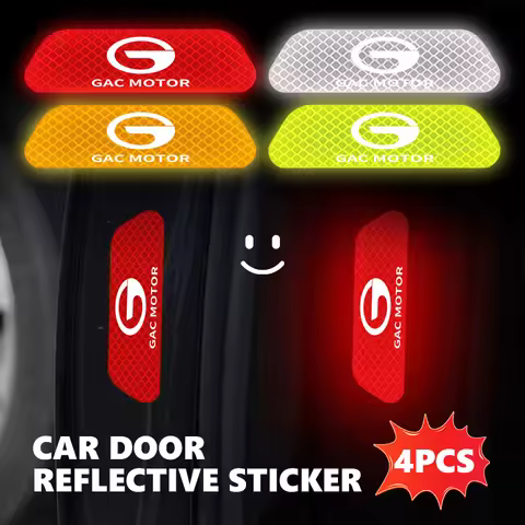 Car Door Safety Warning Mark Reflective Sticker Lighting Luminous For GAC MOTOR Aion S Aion Y AION V