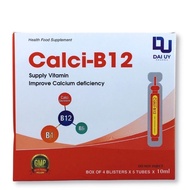 Calcium B12 - Dai Uy - box of 20 tubes of 10ml - vitamin supplement - Improves calcium deficiency - 