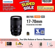 Tamron 17-70mm F2.8 Di III-A VC RXD Lens [B070S] for Sony E | Tamron Singapore Warranty