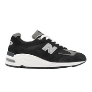 New Balance 990 V2 NB Black Silver American Retro Shoes Men's Women's Suede [YUBO] M990BL2 D Last