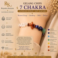 Crystal Chip Bracelet 7 Chakra Stones