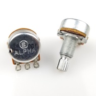 1 PC Alpha A500K B500K A250K B250K Potentiometer For Electric Guitar Bass volume controls tone contr