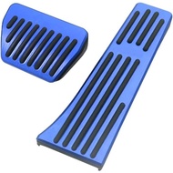 2PCS Anti-Slip No Drilling Aluminum Brake Gas Pedal Pad Cover,Compatible with BMW Series X3 X4 X5 X6