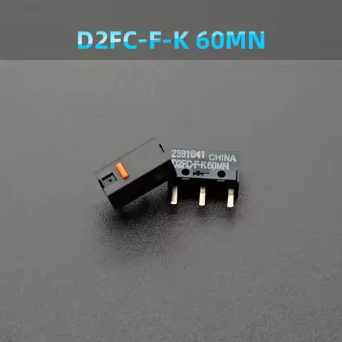 2pcs Mouse Micro switch Microswitch D2FC-F-K 60MN For Logitech G304 305 G403 G502 G603 G703 G900 G90