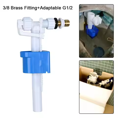 Cistern Filling Valve G3/8 G1/2 Inch Connection Cistern Toilet Inlet Valve High Pressure Side Inlet 