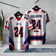 HALAKIRI NFL LYCRA 280 GSM WHITE BLUE BREAKER