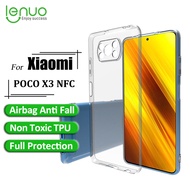 Lenuo ที่ครอบสำหรับ Xiaomi Poco X3 Pro / Poco X3 NFC Slim Soft โปร่งใสสูงกรอบโทรศัพท์เทอร์โม TPU
