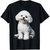 Amber's T-Shirt for Children and Adults 24s Bichon Frise Dog Motif Pet Illustration Bichon Frise Men