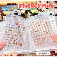Cute small stickers with storage Album books. Small small mini sticker card holder.