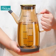1000ml Scale Glass Oil Bottle Nordic Style Transparent Glass Soy Sauce Vinegar Bottle Kitchen Condim