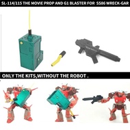 Shockwave Lab SL-114 SL-115 FILEM PROP G1 BLASTER Kit Naik Taraf Untuk Transformasi SS86 WRECK-GAR A