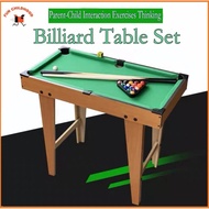 Mini Billiard Table Set High Foot Pool Table Wooden Tabletop Pool Tabletop Pool Table Set for Kids