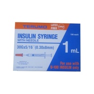 [READY STOCK] [BLUE] [INJECTION SYRINGE] TERUMO INSULIN SYRINGE 1ml With 30g x 5/16" Needle [LOOSE]