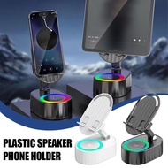 5in1 NFC Induction Speaker Phone Holder Adjustable RGB Light Smart Wireless Bluetooth Speaker Phone 