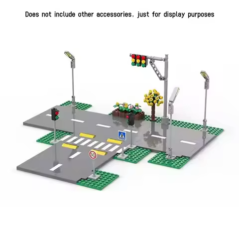 Building Blocks City Road Street Baseplate Bricks Pedestrian Crossing Base Compatible with legoeds P