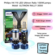 Philips LED Headlamp LED H4 Mini Projector Lens Y9 100 Watt Car Motorcycle Headlight Universal Super
