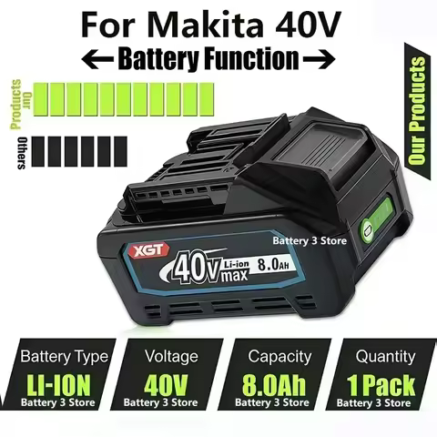 For Makita 40V MAX XGT 21700 lithium-ion battery 4.0ah 8.0AH rechargeable toolbattery BL4020 BL4025 