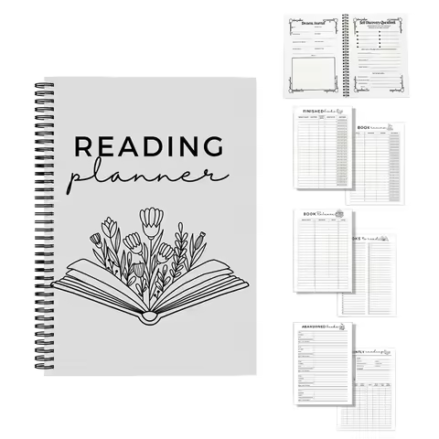 Reading Plan, Reading Book Review Plan, Book Review Log, Monthly Reading Log Librarian Gift, Bookwor