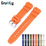Silicone Rubber Watch Strap For Ca--sio AQ-S810W S800W SGW-300H/400H/500H MRW-200H AE-1000W AE-1300/