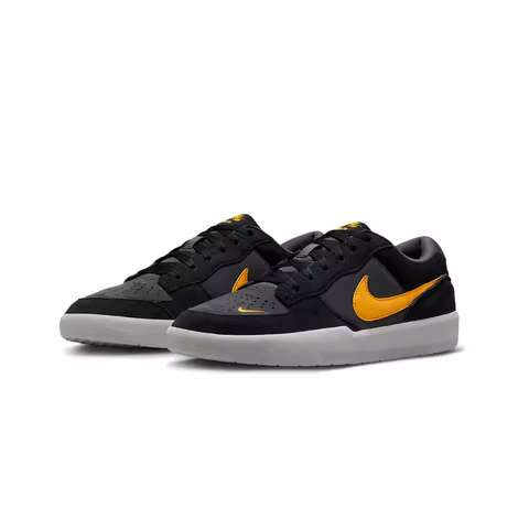 Nike SB Force 58 Versatile Style Skate Shoes Unisex Black/Yellow DV5477-009