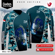 Baju Mancing / Jersey Fishing Ikan Mas Lengan Panjang Printing Terbaru [cod] Gratis Nama & Logo vers