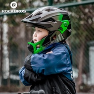 ROCKBROS Children's Bicycle Helmet Ultra-Light One-Piece Riding Head Fast Scooter Balance Bicycle Helmet Boys and Girls Riding Equipment Full Helmet