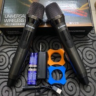 Mic Đôi Hát Karaoke Gia Đình Zansong V28 Dùng Pin Tiểu Cực hay bảo hành 6 tháng