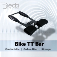 Deda TT Bars Carbon 31.8mm Adjustable Arm Rest Handlebar 3K Matte Aero Bar For Road Bike Triathlon T