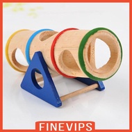 [Finevips] Wooden Hamster Swing Tunnel Toy Hamster Swing Toy Hamster Hamster Tube House Small Size Animals