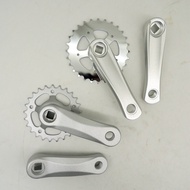Kids Bike Crankset 28T with 114mm Length Lightweight Aluminum Alloy for Easy Use